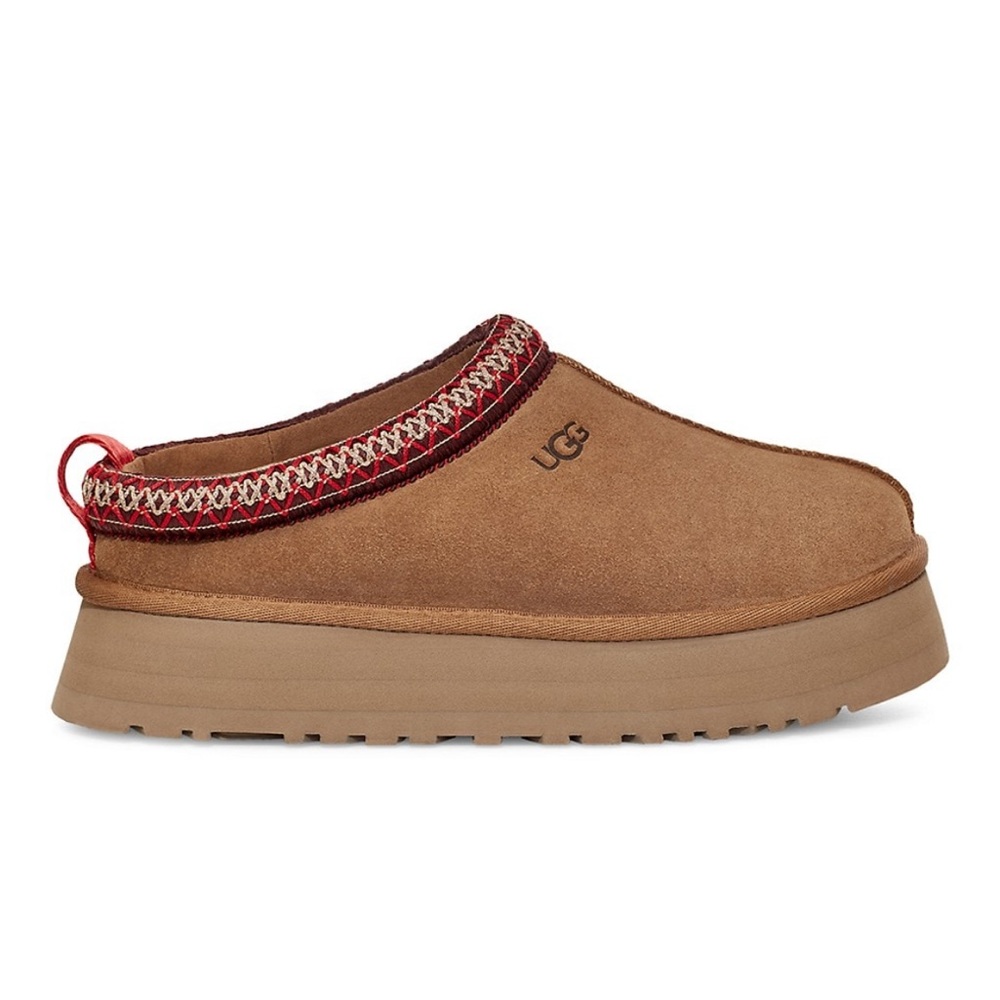 Ugg Tazz Suede Platform Slippers - Chestnut Women’s 10